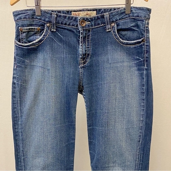 BKE 32 Tag Size Kate Jeans Boot Cut (Actual 34x32) Womens Stretch Embroidered - Picture 3 of 11